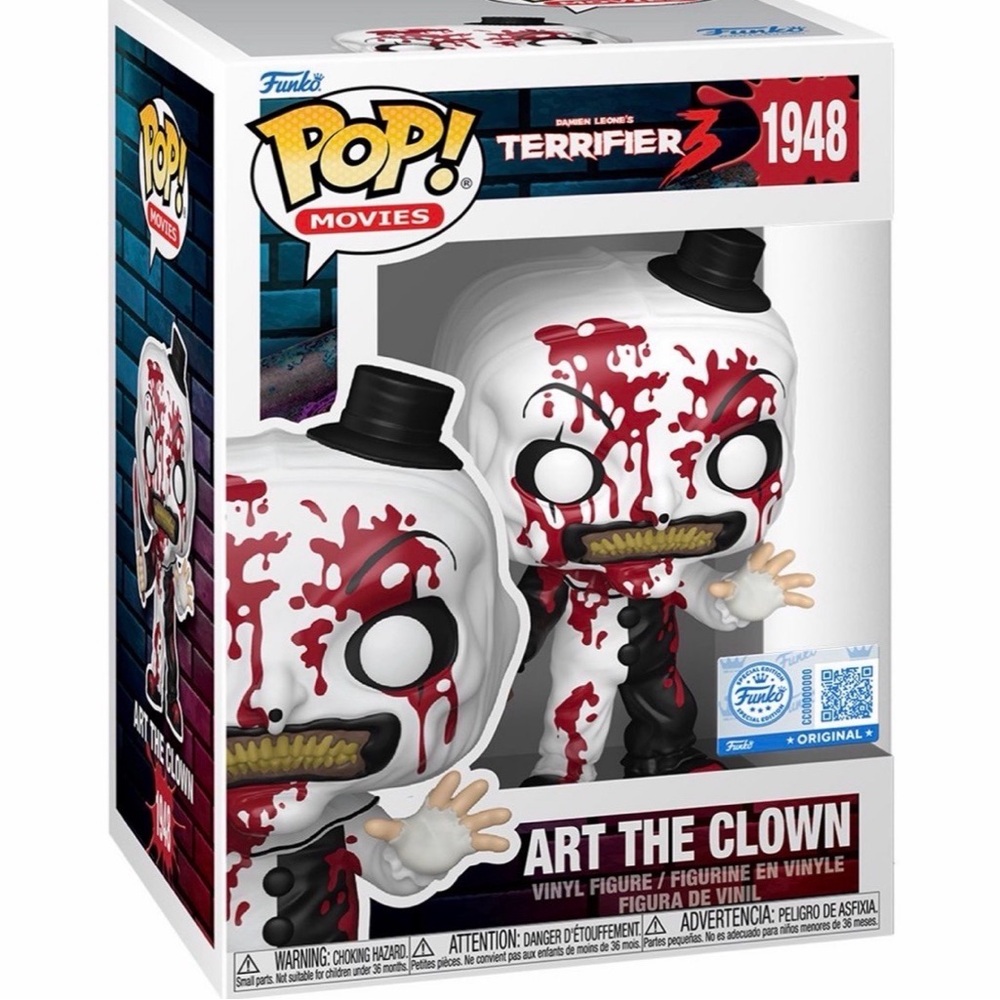 Terrifier 3 Art the Clown Bloody Funko Pop! Vinyl Figure #1948 - EE Exclusive